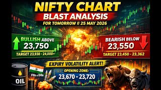 NIFTY CHART BLAST ANALYSIS FOR TOMORROW || 25 MAY 2026