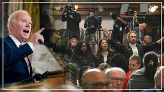 Pro Palestinian Protesters Interrupt Biden: 'Ceasefire Now'
