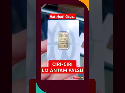 EMAS LM ANTAM CERTICARD PALSU #logammulia #emas #shorts #viralvideo