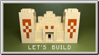 Building the Minecraft Desert Temple out of Lego! Free instructions in description!