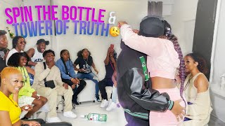 EXTREME SPIN THE BOTTLE & TOWER OF TRUTH *very spicy🌶🌈*