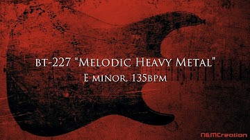 Melodic Heavy Metal Backing Track in Em | BT-227