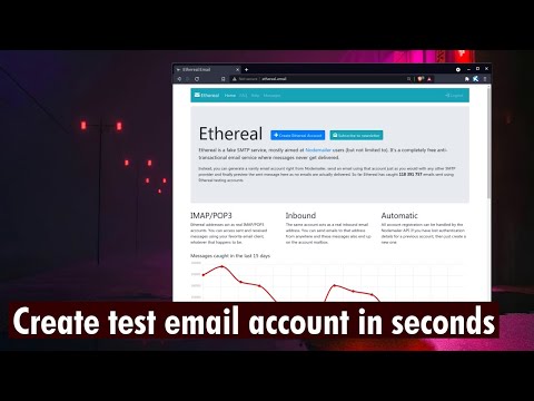 ethereal.email fake SMTP service