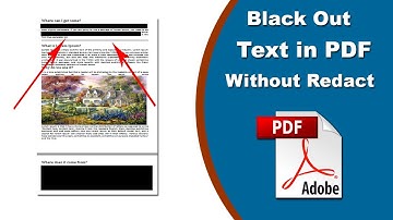 How to Black Out Text in PDF Without Redact with Adobe Acrobat Pro 2020