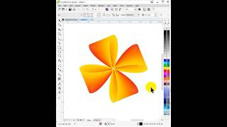 How to Make Creative 4 Petal Logo Design in CorelDRAW | Abstract Logo Design