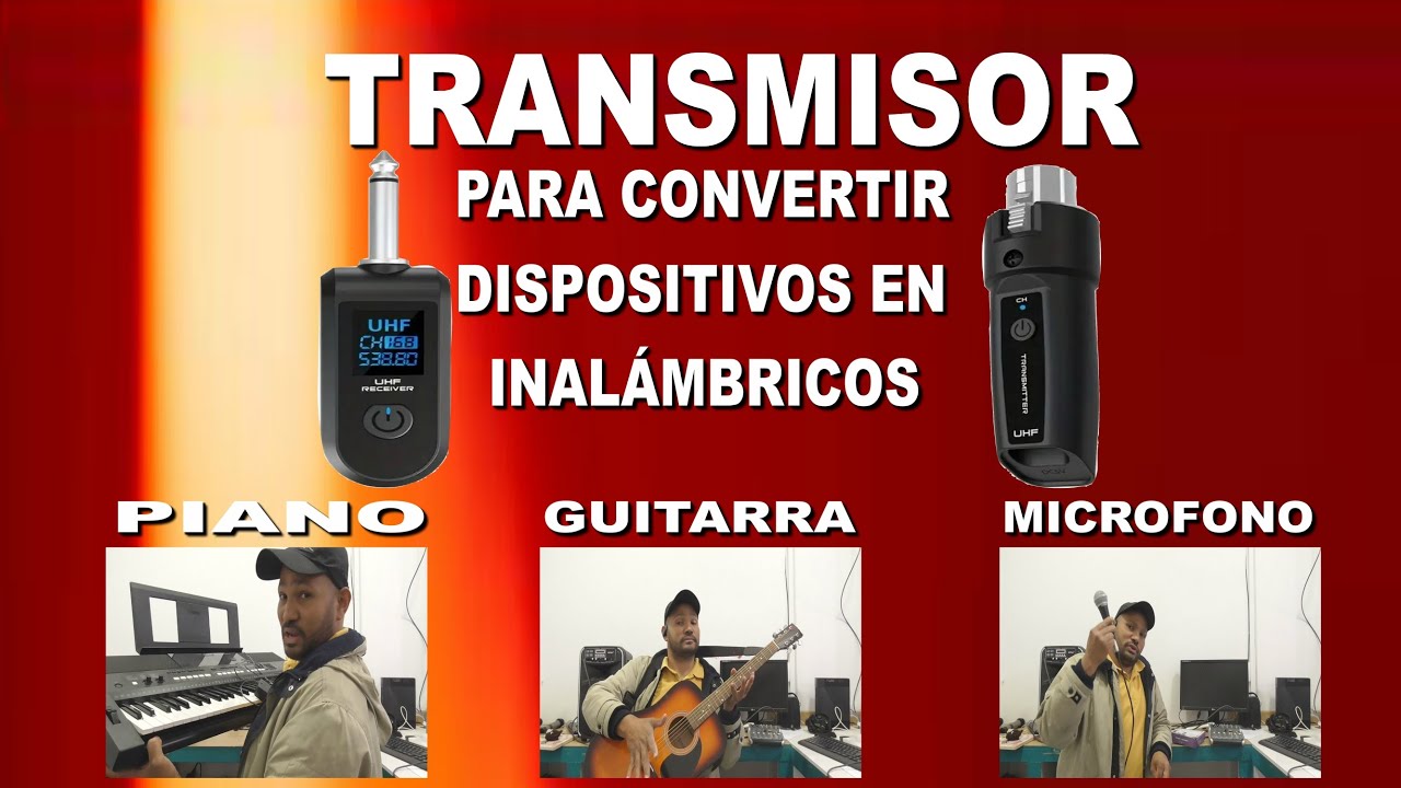 CONVERTIDOR INALAMBRICO, MICROFONO, TECLADO Y MAS