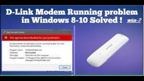How to dwp-157 d-link modem protection problem in slove in windows -7,8,10,11