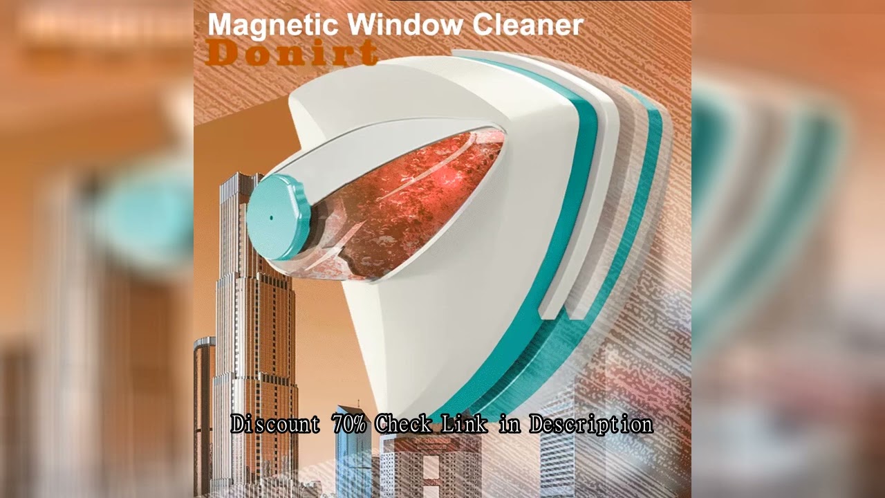 NEW Magnetic Glass Window Cleaning Tool Water Discharge Double-layer Wiper Household Special Window