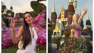 Andjela Je Danas Posetila Mirakle Bastu U Dubaiju. Priroda, Cveće I Andjela U Punom Sjaju