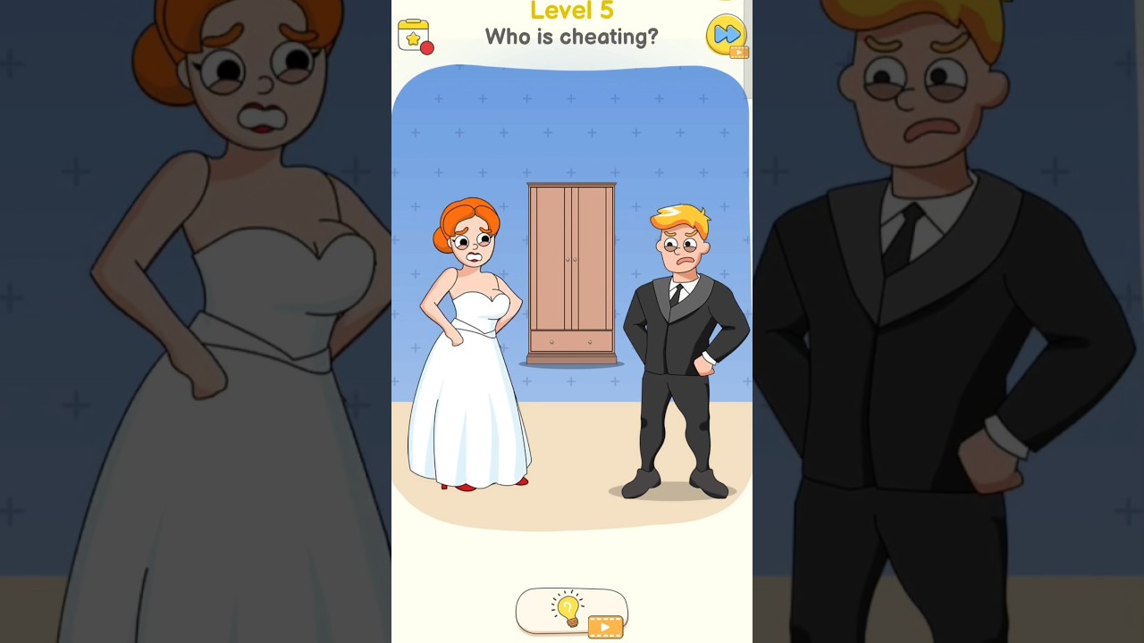 Delete Puzzle: Erase One Part LEVEL5✅ Who is cheating? 