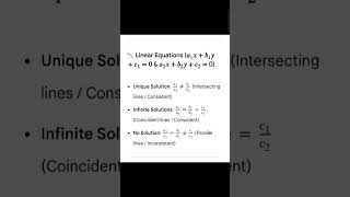 linear equation unique, many, no solution #maths  class 10 alg #linearequations ncert cbse board