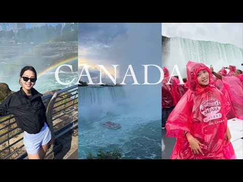 자동차로 미국에서 캐나다 국경 넘기🚗🇨🇦 자연의 경이로움 나이아가라 폭포, 놀이공원에서 캐나다 대표 간식 뿌시기🍟,미술관 투어까지..! 알찼던 3박4일 캐나다