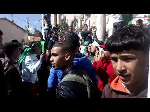 مظاهرات في بيضاء برج الشعب ينتفض ضد العهدة الخامسة 