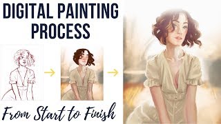 Digital Painting Tutorial: Process From Start to Finish screenshot 2