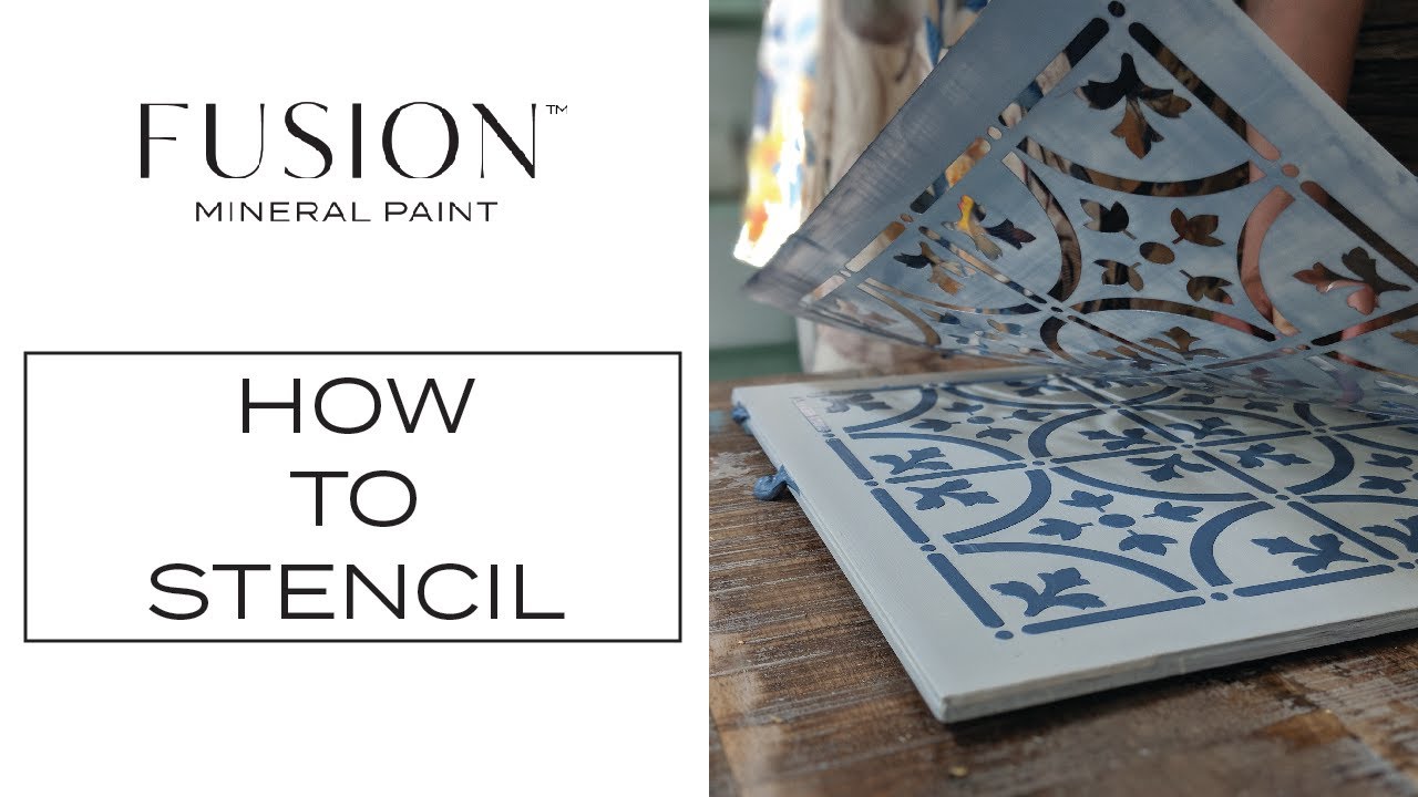 How To Stencil with Fusion™ Mineral Paint