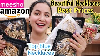 MEESHO & AMAZON JEWELLERY Haul | Partywear Necklaces, Jewellery Haul | Neema's Talk