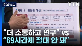 與 더 소통하고 연구 vs 野 69시간제 절대 안 돼 / YTN