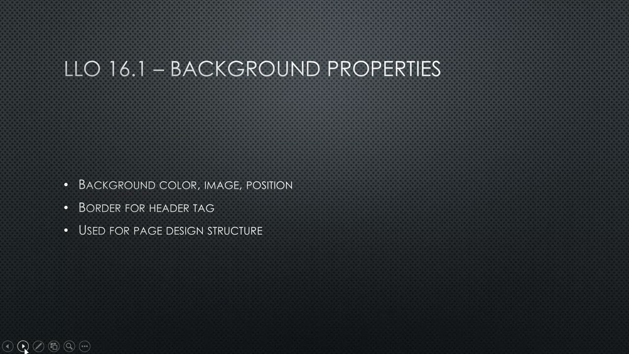 html practical 16 background property