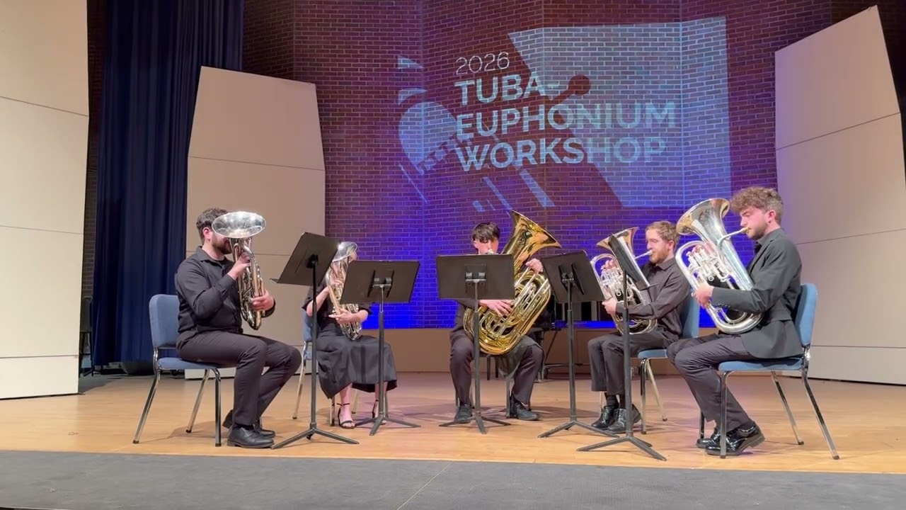 WVU quintet at Tuba Euphonium workshop 2026