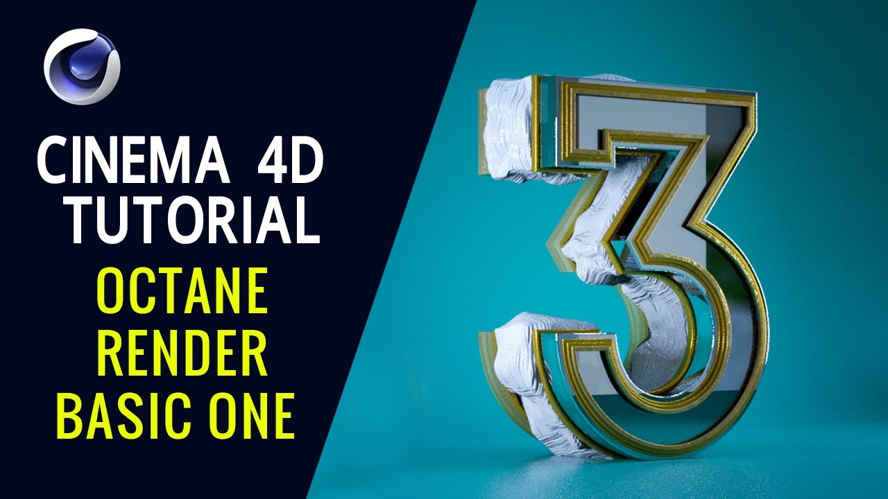 Octane Render Basic One - Cinema 4D Tutorial - YouTube