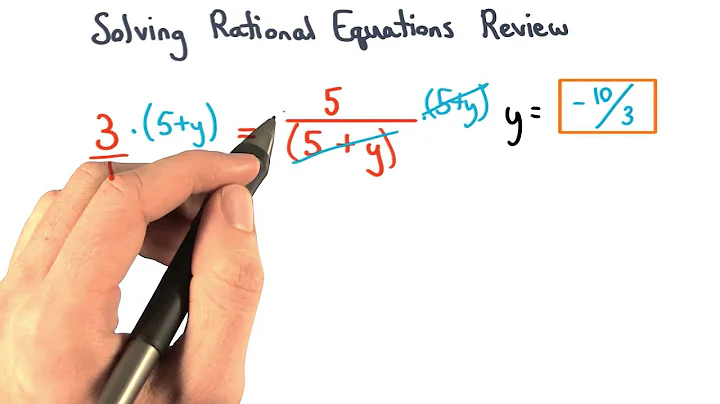 Solving Equations Rationals Review - Visualizing Algebra