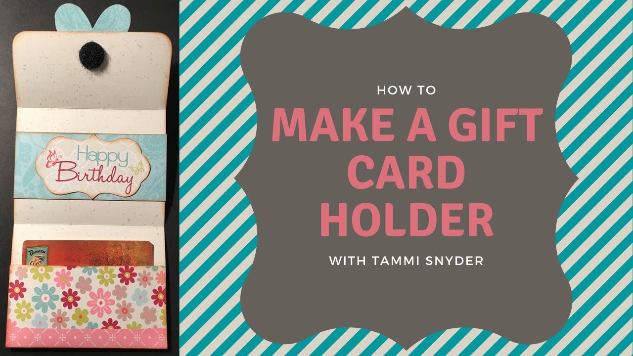 How to Make a Gift Card Holder - YouTube
