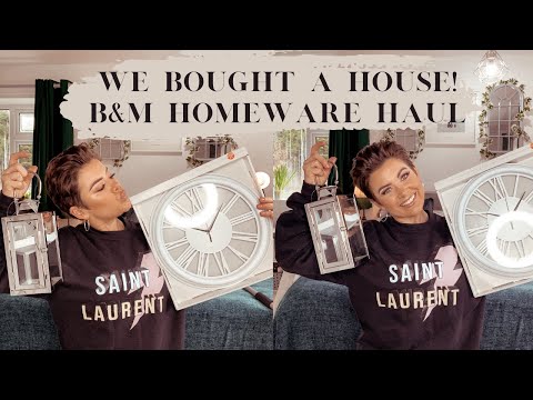 WE BOUGHT A HOUSE! B&M HOMEWARE HAUL! NEW IN B&M FEB 2021 | PHILIPPA.CATHERINE
