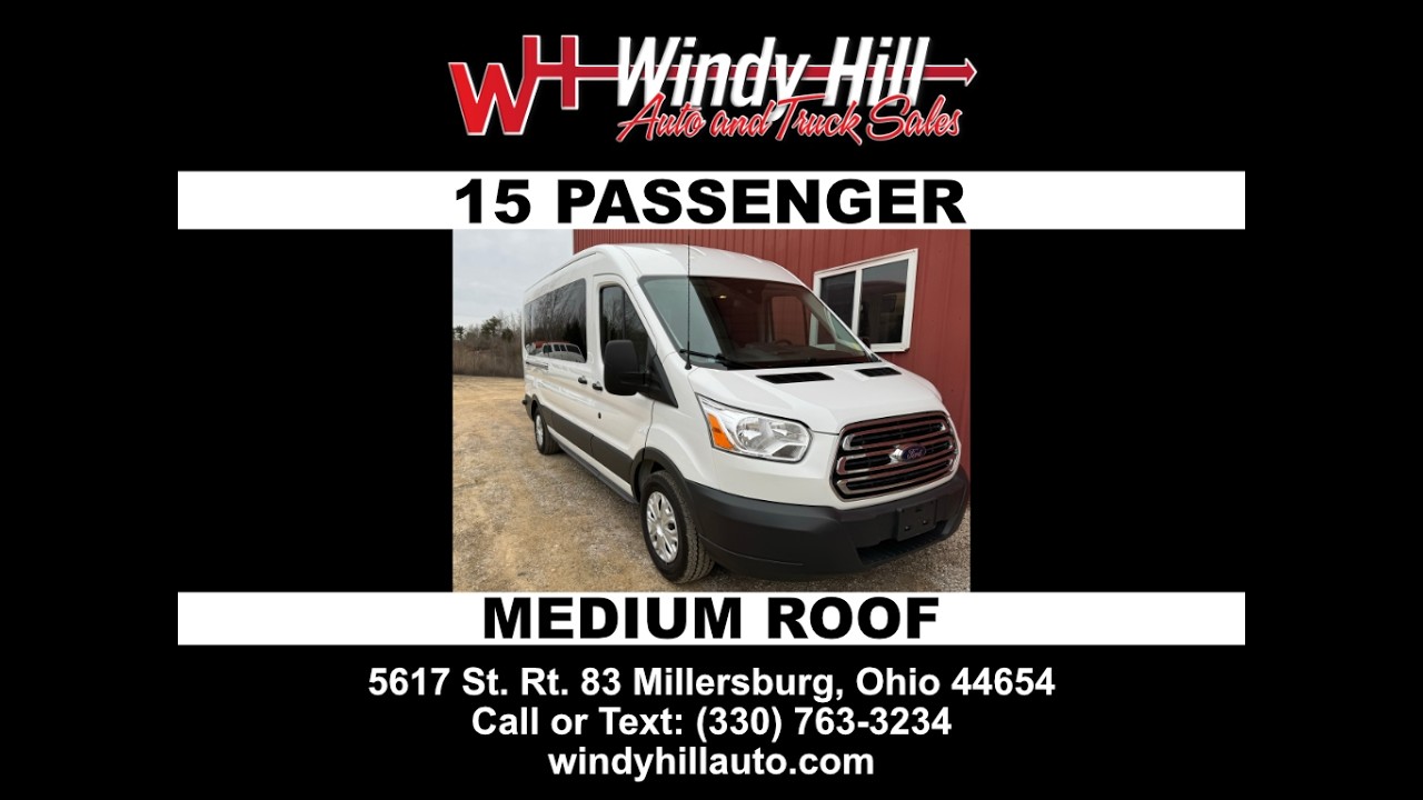 2016 Ford Transit 15 Passenger, Backup Camera! SK#WH2665