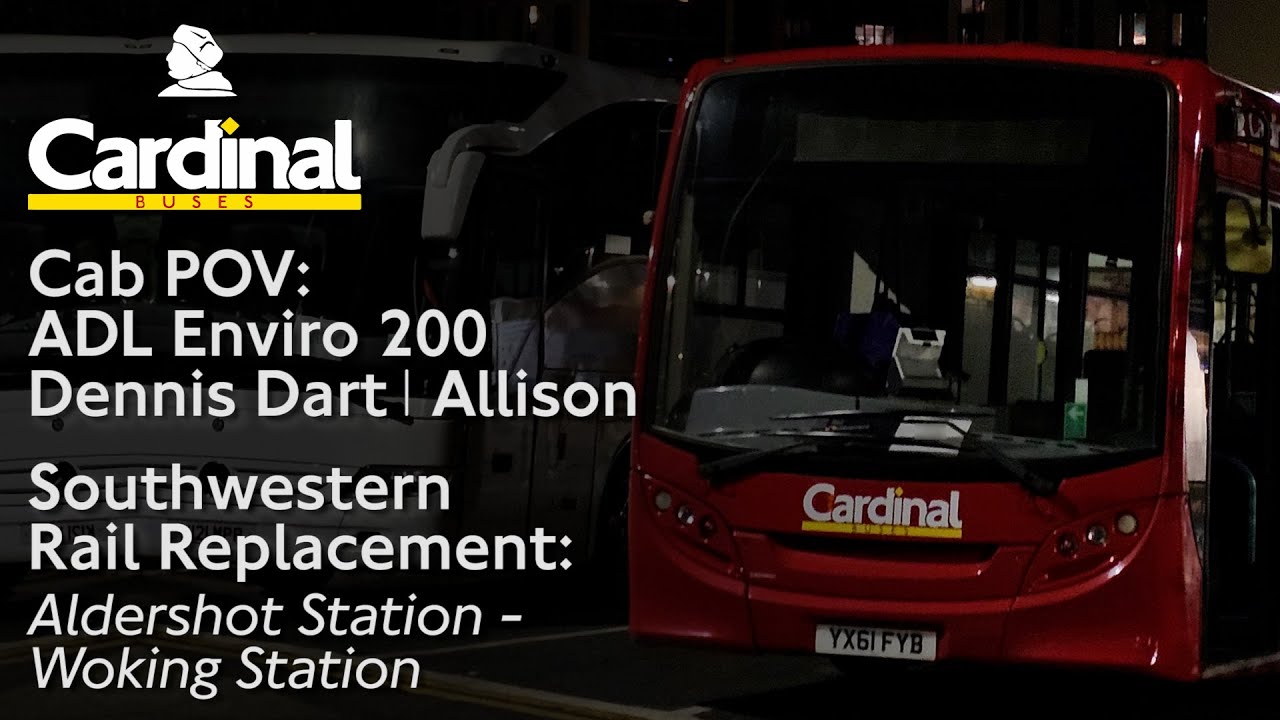 Cab POV: Southwestern Rail Replacement | Aldershot - Woking | ADL Enviro 200 Dart Allison