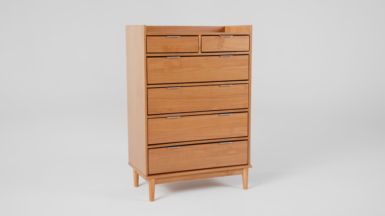 Walker Edison | Product Highlight | Bedroom | Dresser | Lee Mid-Century Modern Wood Dresser