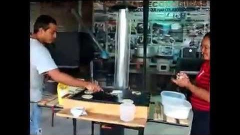 First T-Plancha Prototype in Central America (TLUD Microgasifier)