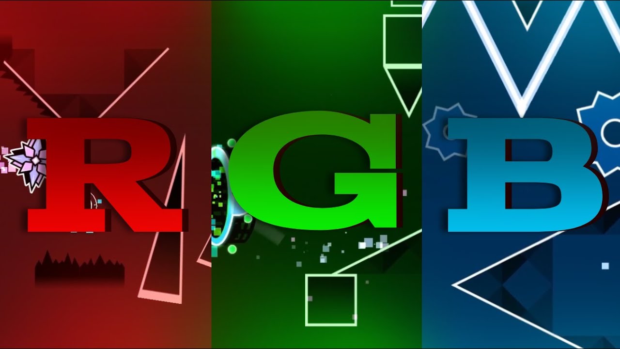 My 3 parts in "RGB Trilogy" hosted by Pool // Geometry Dash 2.2