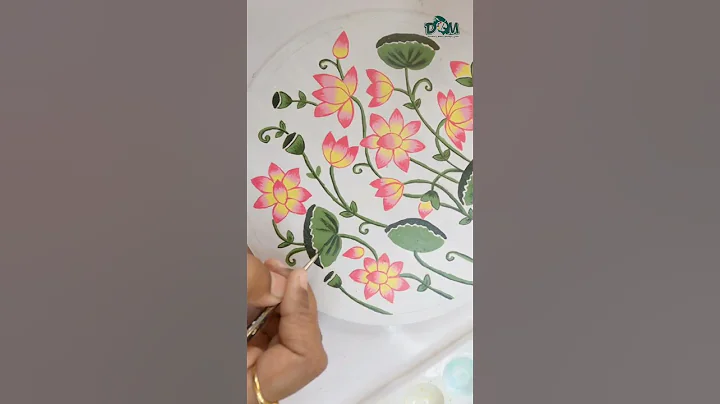 Lotus Pichwai Painting 🎨#shorts #artist #asmr