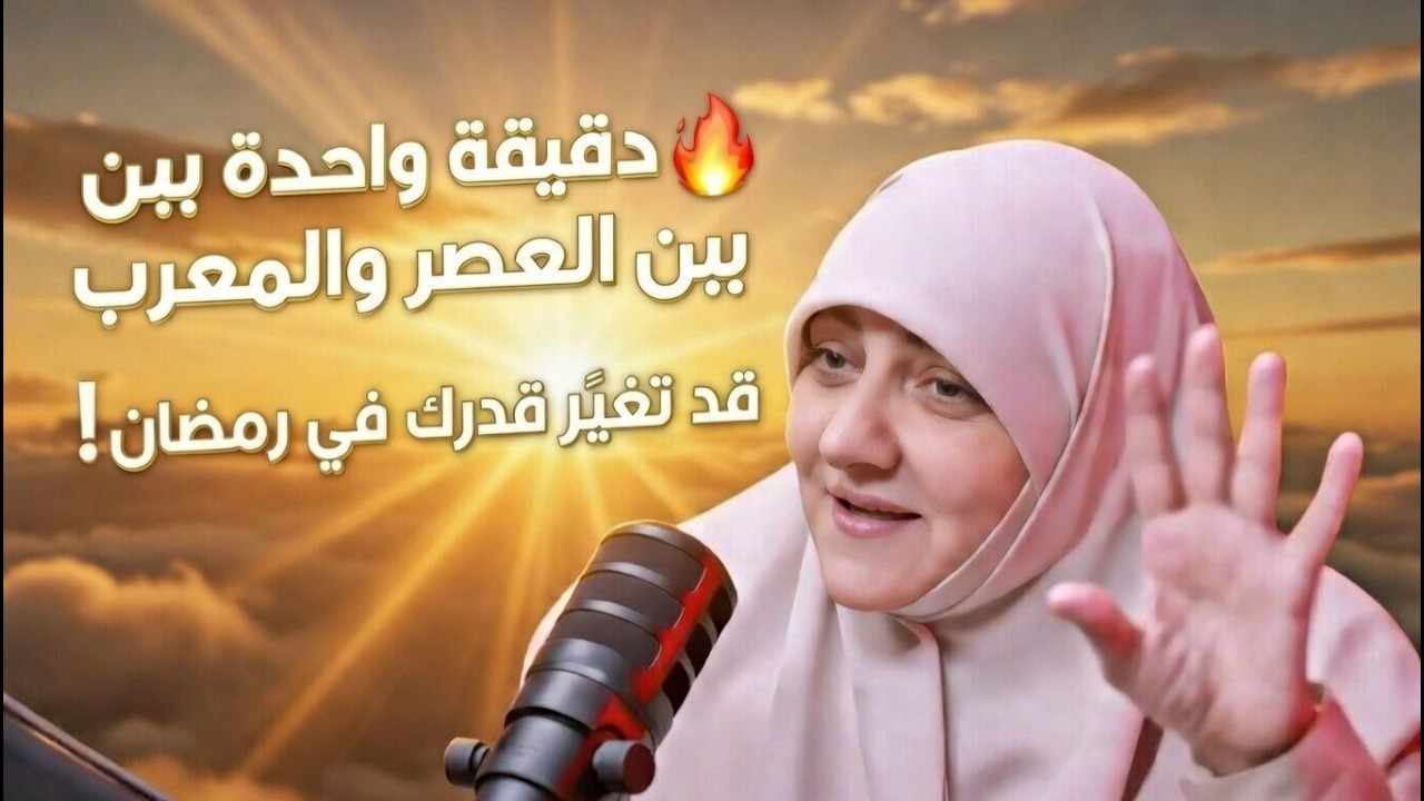 🔥 دقيقة واحدة بين العصر والمغرب قد تغيّر قدرك في رمضان!