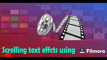 How to make scrolling text effect in video using Filmora