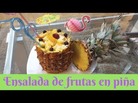 Video: Ensalada De Frutas En Piña