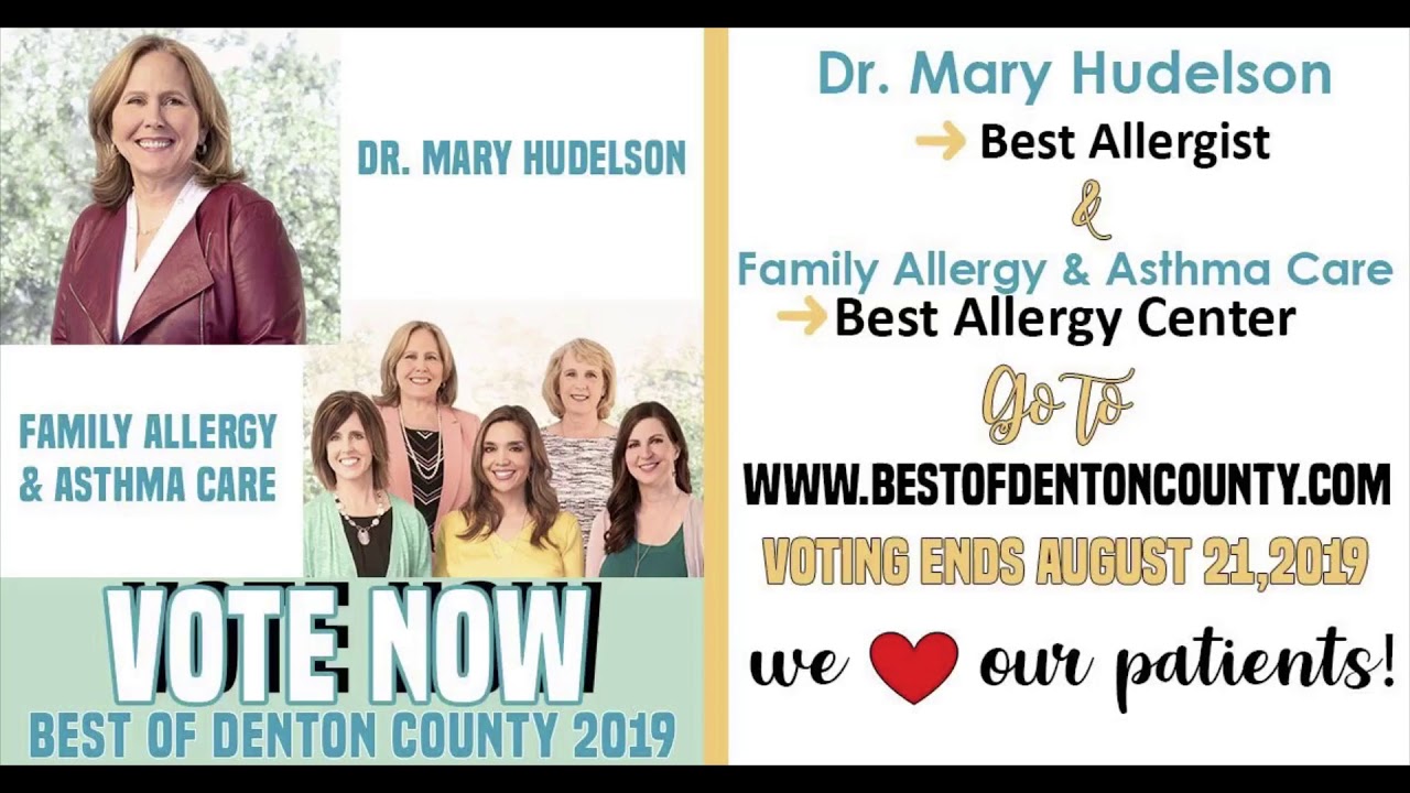 Vote Family Allergy & Asthma Care Best of Denton County 2019!