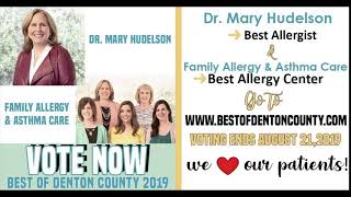 Vote Family Allergy & Asthma Care Best of Denton County 2019!
