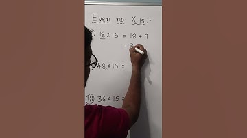even no Multiply with 15