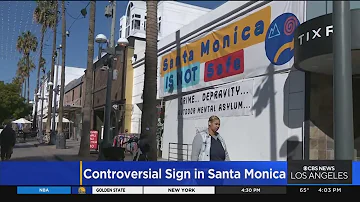 Owners put up controversial sign in Santa Monica