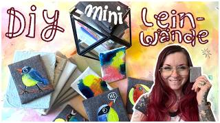 Testing Social Media Art Hacks ✷ DIY Mini Canvases