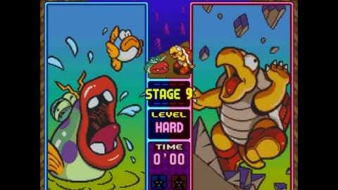 Tetris Attack Hard Mode Run