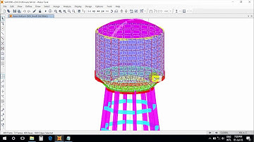 02_Sap2000 | Elevated Water Tank, Water Pressure_Tutorial Part #2