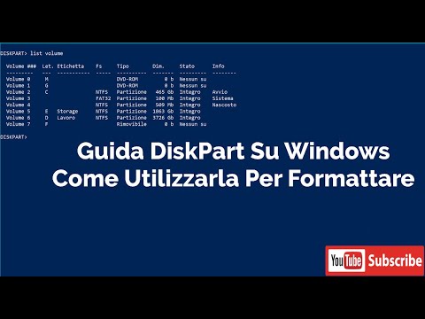 Formattare il disco rigido utilizzando DiskPart e il prompt dei comandi