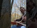 sunset woodland relaxing songwriting session, a new song to share with my guitar and bass