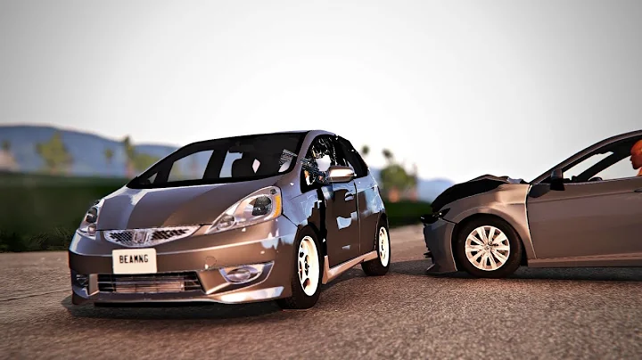 BeamNG Drive - Crossroad Car Crashes #4