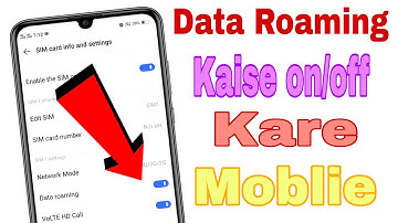 Data Roaming Kya hai ? kaise on/off kare  || Data Roaming Ki Setting Kaise kare || APKDVIDEOS