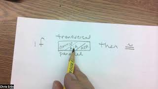 Class Video Day 23 - Converse of AIA theorems