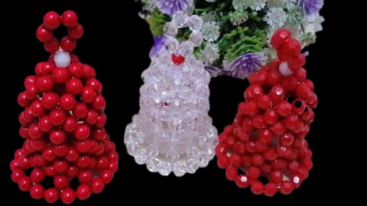 طريقه عمل جرس الكريسماس خرز