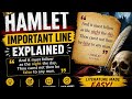 To Thine Own Self Be True Explained | Hamlet Important Line Analysis